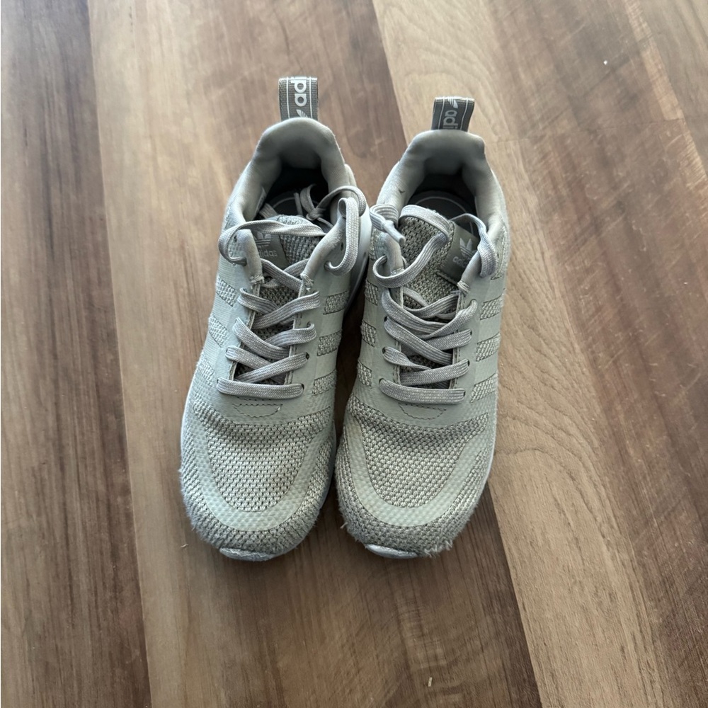 Adidas Kids Light Gray Sneakers
